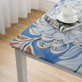 thumbnail image 4 of BANET  Azora Square Spring Tablecloth, Handblock Print Floral Table Cloth for Kitchen Dining Linen I Parties, Weddings, Outdoors, Easter Holidays white, 4 of 7