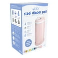 thumbnail image 3 of Ubbi Stainless Steel Diaper Pail, Odor Locking, No Special Bag Required, Award-Winning, Registry Must-Have, Blush Pink, 3 of 9