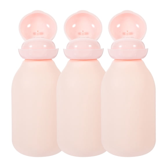 NIAIZEK 3-Pack Refillable Travel Bottles for Shampoo, Conditioner, and Toiletries - Portable, Leak-Proof Plastic Containers