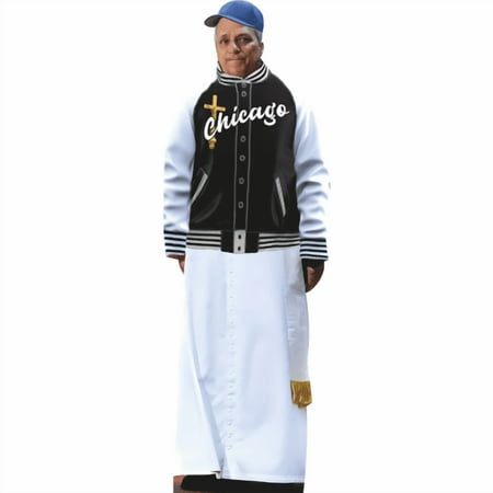H48844 Pope Leo XIV Chicago Baseball Jacket Cardboard Cutout Standee Standup
