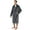 Gray, variant on Mens Soft Robe Bathrobe for Men, Lightweight Fleece Male Robe Long Bath Shower Spa with Shawl Collar and Pockets (Red Black, S/M)
