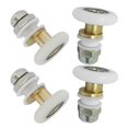 thumbnail image 1 of Shower Door Pulleys Bathroom Door Rollers Smooth Sliding Eccentric Wheel Design Load-Bearing 3.10X2.50X2.50CM 4Pcs, 1 of 5