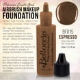 thumbnail image 2 of Belloccio ESPRESSO Color Shade Belloccio Professional Airbrush Makeup Foundation, 1/2 oz., 2 of 5