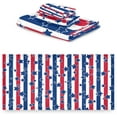 thumbnail image 2 of American Flag Patriotic Stars and Stripes Pattern Soft Luxury Decorative Set of 3 Towels, 1 Bath Towel+1 Hand Towel+1 Washcloth, Multipurpose for Bathroom, Hotel, Gym, Spa and Beach, 2 of 5