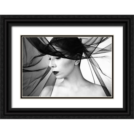 Saeidinia, Afshin 14x11 Black Ornate Wood Framed with Double Matting Museum Art Print Titled - Mahsun