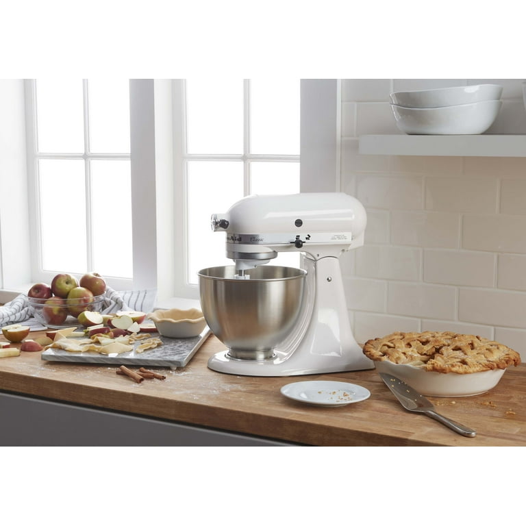KitchenAid Classic 4.5-Quart 10-Speed White Stand Mixer in the Stand Mixers  department at