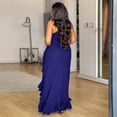 thumbnail image 4 of AURA Plus Size Off Shoulder Maxi Dress High Waist Cutout Sleeveless Summer Vacation Dress, 4 of 6