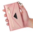 thumbnail image 3 of Dteck for Samsung Galaxy S25 Ultra Case with Crossbody Strap, Galaxy S25 Ultra Wallet Phone Case with Wrist Strap Credit Card Slots Zipper Pocket, PU Leather Folio Stand Cover,Rosegold, 3 of 6