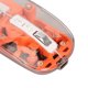 thumbnail image 4 of M Buder Ratón Inalámbrico Transparente Bluetooth 2.4G 2400 DPI Recargable RGB Anaranjado, 4 of 9