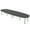 Asian Night w/Silver Base no Electric, variant on 10' Oval Boat Shaped Conference Table with Power Modules And Post Legs
