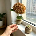 thumbnail image 6 of 26In Artificial Hydrangea Silk Flowers Bouquet Hydrangea Stems for Wedding Centerpieces Home Decor, Indoor Outdoor Vase Arrangement, Long Stem Floral, 6 of 7