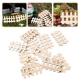 thumbnail image 2 of 100 pcs Mini Fence Miniature Wooden Fence Mini Picket Fence Garden Mini Fence, 2 of 5