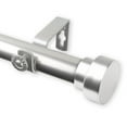 thumbnail image 3 of Adjustable Curtain Rod 160-240 Inch, Satin Nickel Finish, Rustic Home Decor Hardware, 3 of 3