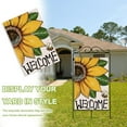 thumbnail image 4 of Welcome Spring Summer Sunflower Decorative House Flag, Bee Garden Yard Outside Decorations, Farmhouse Outdoor Large Home Decor Double Sided 28 x 40, 4 of 6