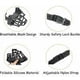 thumbnail image 3 of Bozal para Perros Pequeños, Medianos y Grandes con Correas Ajustables Talla 1, Negro, 3 of 5