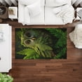 thumbnail image 5 of Green Color Owl Rugs, Modern Rug, Owl Rug, Animal Rugs, Entryway Rug, Round Rug, Personalized Gifts, Machine Washable Rug, Gift Rug, 2'x3' - 60x90 cm, 5 of 5