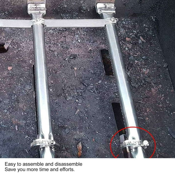 Kit De Repuesto Para Quemador De Parrilla De Gas Charbroil - Tubos Cruzados Y Escudo Térmico