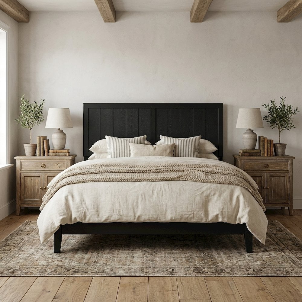 Wood Full Headboard with Classic Design and Durable Construction for Beds