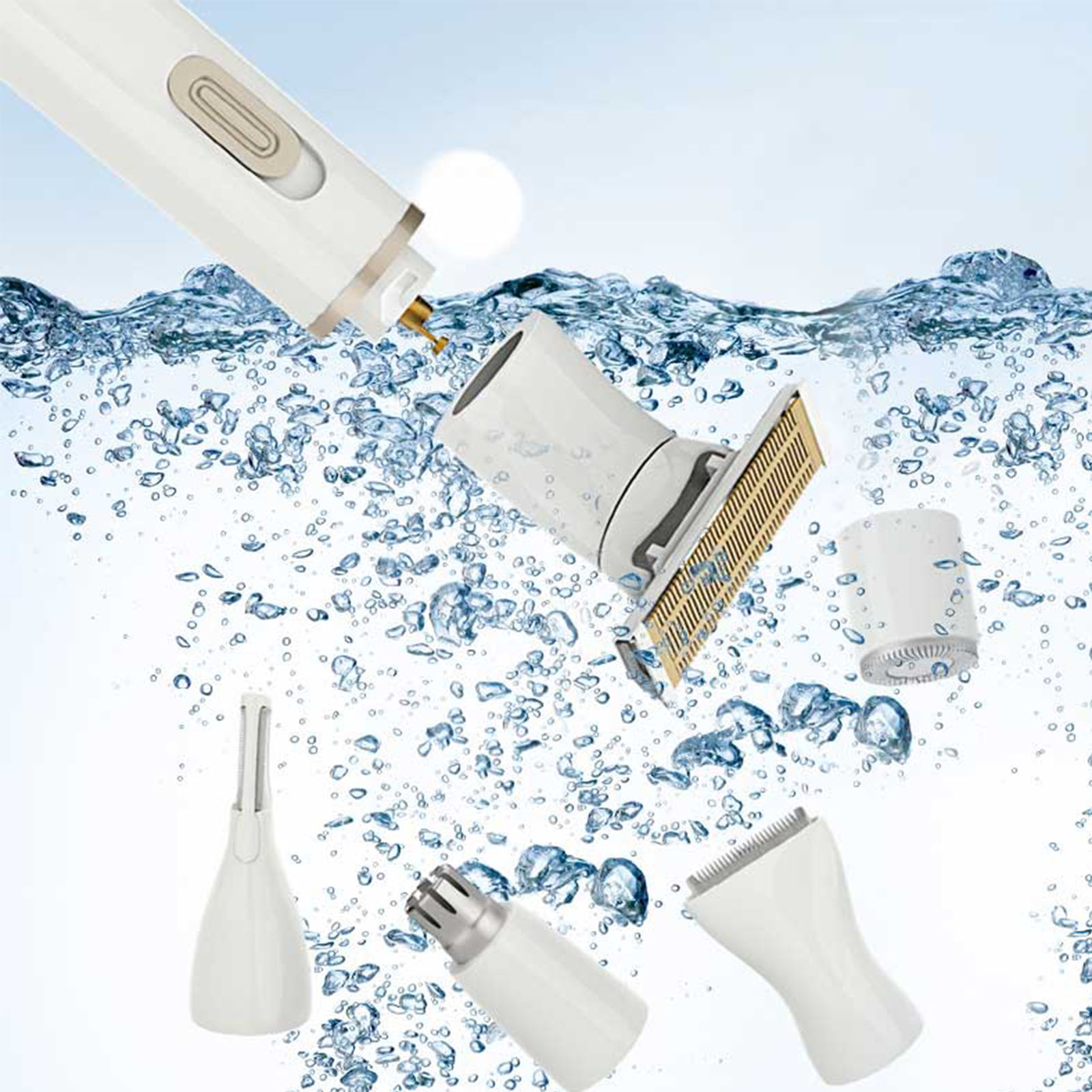 5 in 1 Electric for Razor Body Hair Trimmer for Legs, Arms Bikini Face & Eyebrow