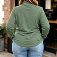 thumbnail image 3 of ZGRBOU Mock Turtleneck Tops for Women Fall Winter Basic Long Sleeve Shirts Soft Stretchy Layering Tee Plus Size, 3 of 5