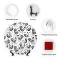 thumbnail image 4 of Bingfone Retro Rooster Print Bone China Dinner Decorative Plates,Handmade Ceramic Dinner Plate with Stand for Home Club-6in, 4 of 6