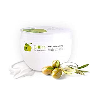 Plum Olive & Macadamia Mega Moisturizing Hair Mask Deep Nourish Hair Spa  For Dry and Frizzy Hair Sulphate Free Silicone Free 100% Vegan 250g -  