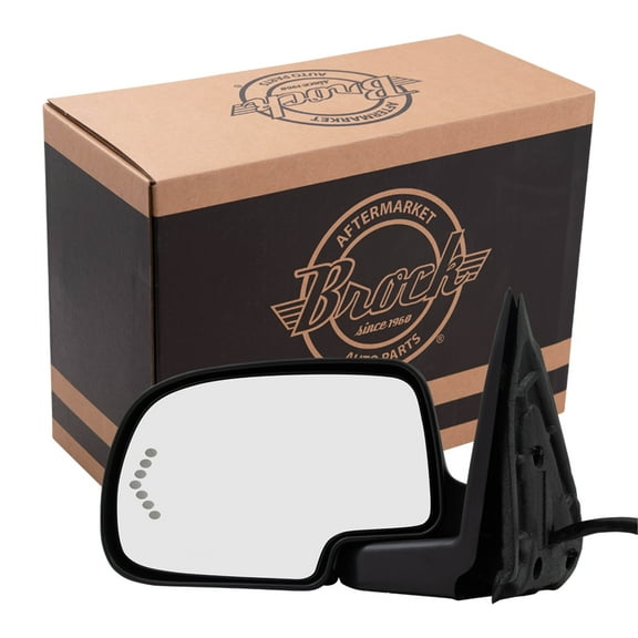 Brock Power Mirror for 2003-2006 Silverado 1500 Turn Signal Indicator Memory Heated Power Fold Left