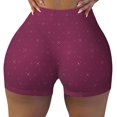 thumbnail image 2 of Gukieu Small Stars Print Women's Sports Shorts, Elastic Waist High Stretch Running Yoga Gym Sweatpants-Medium, 2 of 8