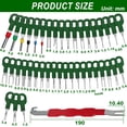 thumbnail image 2 of Automotive Terminal Removal Tool Kit Compatible with Molex Deutsch Delphi AMP Connectors for Vehicle Motorcycle Electrical Applications Green 42 Pack, 2 of 5