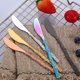 thumbnail image 4 of 6 tenedores de acero inoxidable para fruta y postre (colores surtidos), 4 of 5