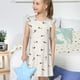 thumbnail image 4 of Fotbe Dachshund Dog Puppy Vestido de Dormir para Niñas de 3 a 10 Años, Mangas Cortas, Estilo Princesa, Pijama Camisón con Mangas Voladas-Large, 4 of 6