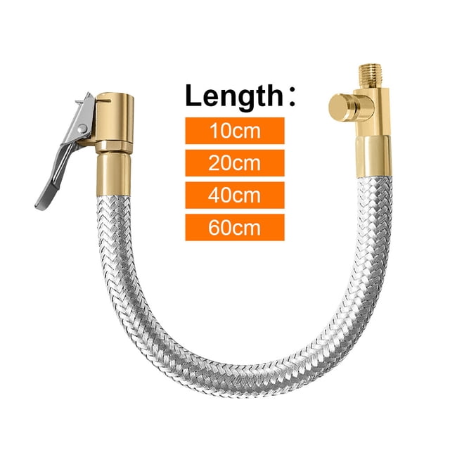 facefd Car Truck Valve Stem Quick Connection Extender Compressor Pump Inflator Kits Extension Wheel Flexible Tube Adapter Repair Type 1 20cm