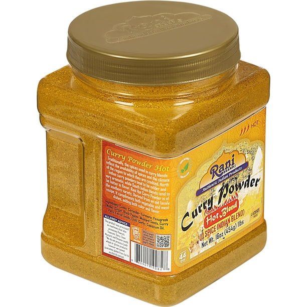 Rani Curry Powder Hot (11-Spice Authentic Indian Blend) 16oz (1lb