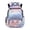 Axolotl with Galaxy Star Pattern, variant on CHAQLIN Construction Vehicle Print 17 Inch School Backpack, 600D Polyester Bookbag with Water Bottle Pockets for Preschool and Primary School