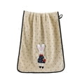 thumbnail image 3 of Yhmxh Easter Hand Towels Easter Bunny Decorative Towels for Bathroom 14" x 29" Cotton Bunny Carrot Bathroom Towel Decorative Dish Towels Embroidered Rabbit Soft for Bathroom Beach Kitchen Gift, 3 of 7