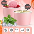 thumbnail image 2 of Paper Ice Cream Cups 9oz Colored Disposable Dessert Bowls for Hot or Cold Food Party Cups for Birthday Baby Shower Easter Party Supplies(Pink,60 Pcs), 2 of 8