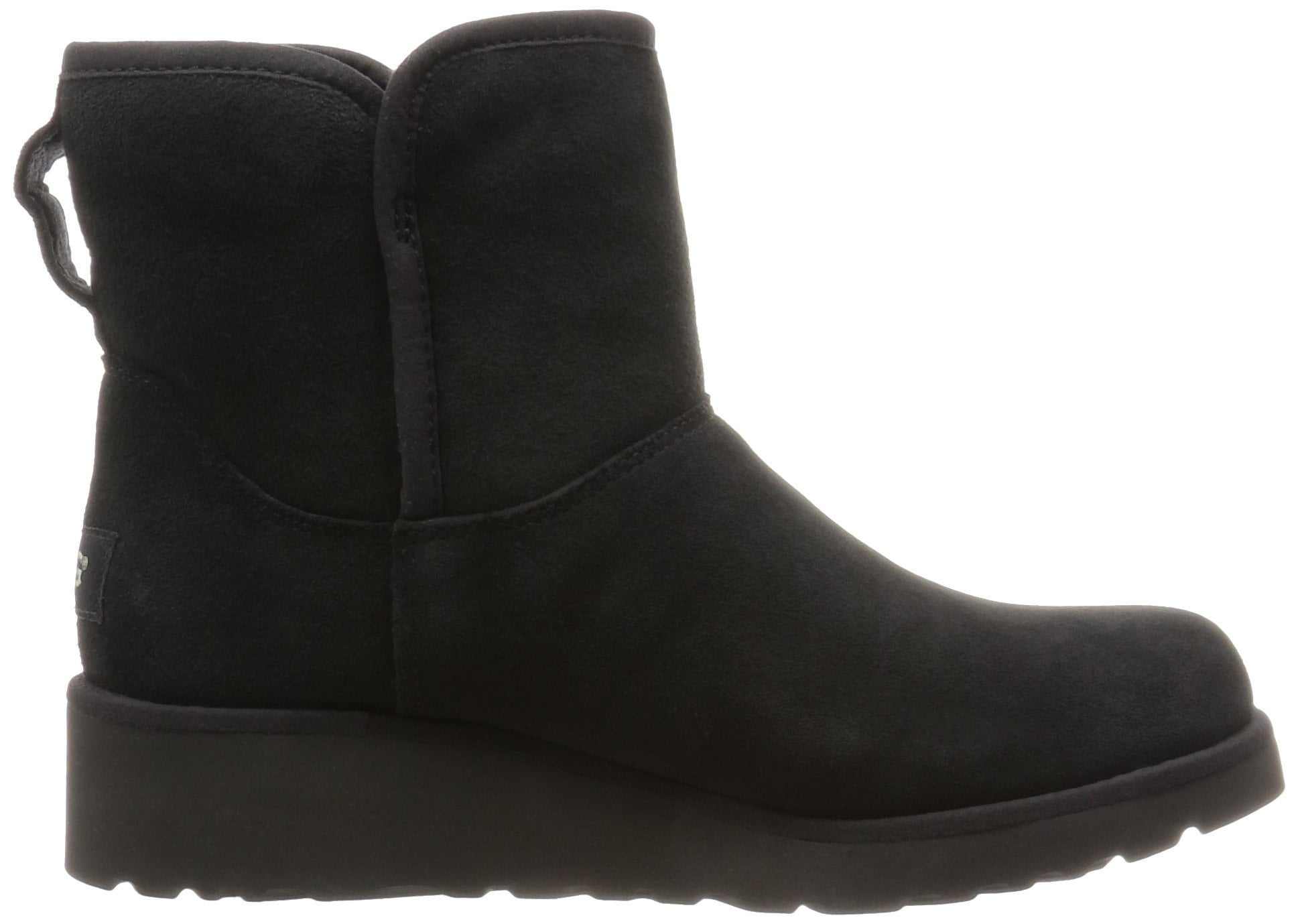 kristin slim short sheepskin wedge boots
