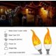 thumbnail image 5 of E14 LED Light Bulb, 3W LED Flame Light Bulb with 3 Light Modes, 1800K Retro Decorative Lamp with Flame Effect for Restaurant Cafe Bar Incandescent Bul, 5 of 5