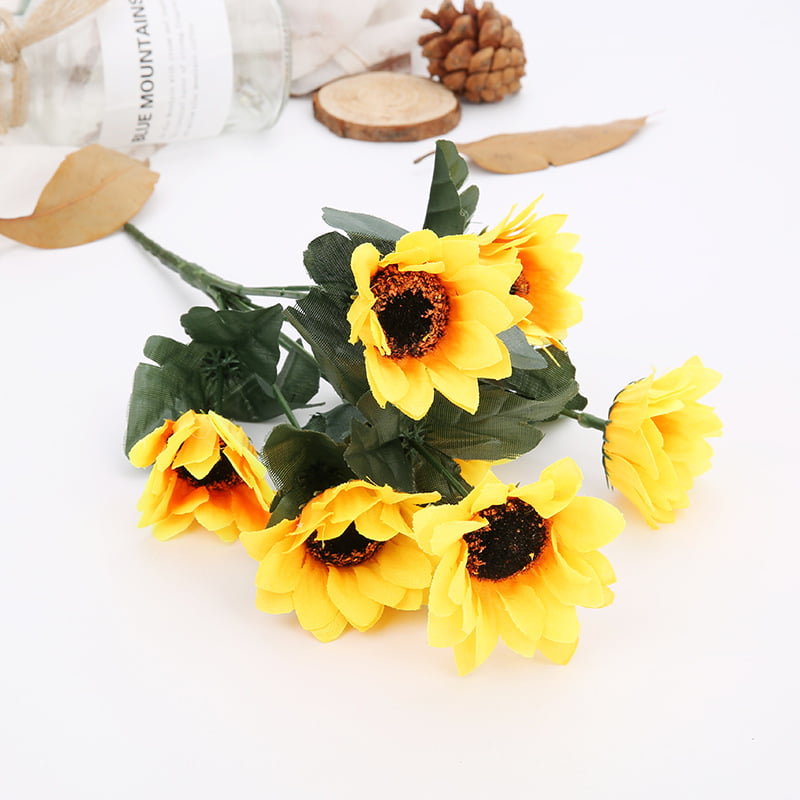 Jeobest Artificial Sunflower Bouquet - Sunflower Bouquet ...