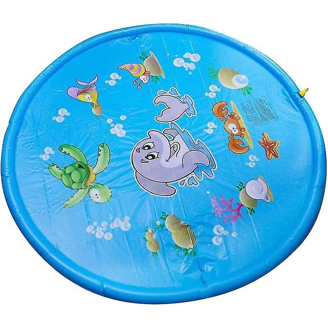 Splash Pad, Sprinkler Play Mat, Summer Garden Water Toy Kids Baby Pool Pad Squirting para actividades familiares al aire libre/fiesta/playa/jardín, 150 cm ShuxiuWang 8390612216893