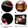 thumbnail image 3 of Designart "Savoring Pomegranate Cake II" Food & Beverage Floater Framed Wall Decor, 3 of 7