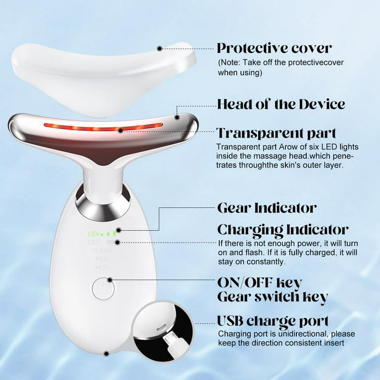Neck Face Massager Face Sculpting Tool 3 Colour Modes and Vibration for Facial  Massager for Double Chin - Walmart.com