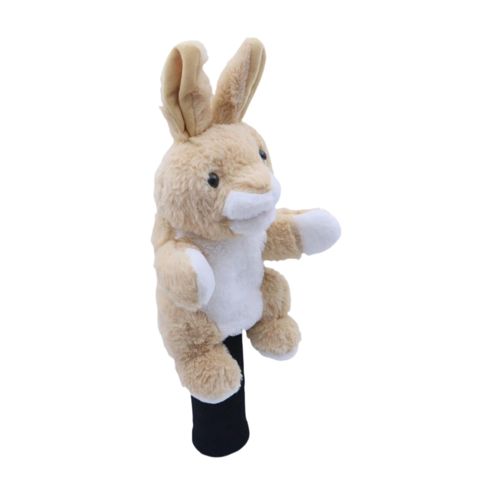 funtasica Soft Plush Animal Golf Club Driver Headcover Sleeve, Cartoon Golfer Gift, Lightweight Golf Cue Protect Case Guard Protector , Rabbit