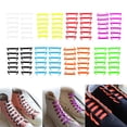 thumbnail image 2 of Yingyy 12 Pcs/ensemble Lacets Unisexes Sans Nœud Lacets Élastiques licone, 2 of 6