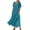 Green, variant on Pxxlle Cotton Linen Dress for Women Plus Size Short Sleeve Dresses with Pockets Loose fit Scooped Neck Summer Dress Solid Color A Line Dress