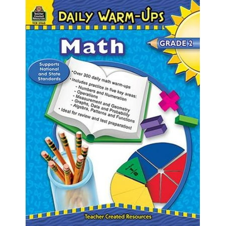 Teacher Created Resources Daily Warmups: Math, Grade 2 Education Printed Book For Mathematics 