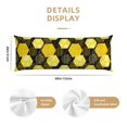 thumbnail image 2 of Naloa Geometric Pattern with Bee Super Soft 20x60 Body Pillow Case,Long Side Hidden Zipper（PILLOWS ARE NOT INCLUDED）, 2 of 6