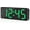 Black Case-green Led, variant on KWANWA Alarm Clock for Heavy Sleepers - 2.4" Super Bright LED with 3-Stage Dimming, 7-Min Snooze, Anti-Power Outage Design/Battery Backup
