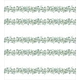 thumbnail image 3 of Eucalyptus Duvet Cover Set, Horizontal Strips Ornamented in Leaves and Branches Garden Art, Decorative 3 Piece Bedding Set with 2 Pillow Shams, Queen Size, Pale Reseda Green and White, by Ambesonne, 3 of 3