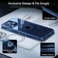 thumbnail image 6 of Dteck Official Color Match for iPhone 15 Plus Case, Compatible with MagSafe, Non-Yellowing Clear Plating Bumper Shockproof Strong Magnetic Cover for iPhone 15 Plus,Blue, 6 of 6
